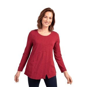 ✨Habitat Cotton Pebble Pocket Sz 2X Tunic In Cranberry✨